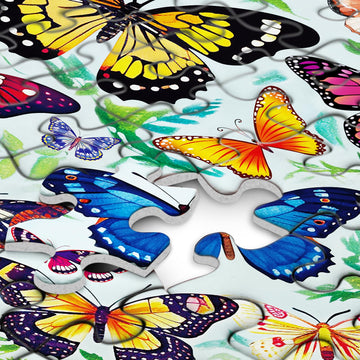 Farfalle colorate pianta puzzle fiore puzzle 1000 pezzi